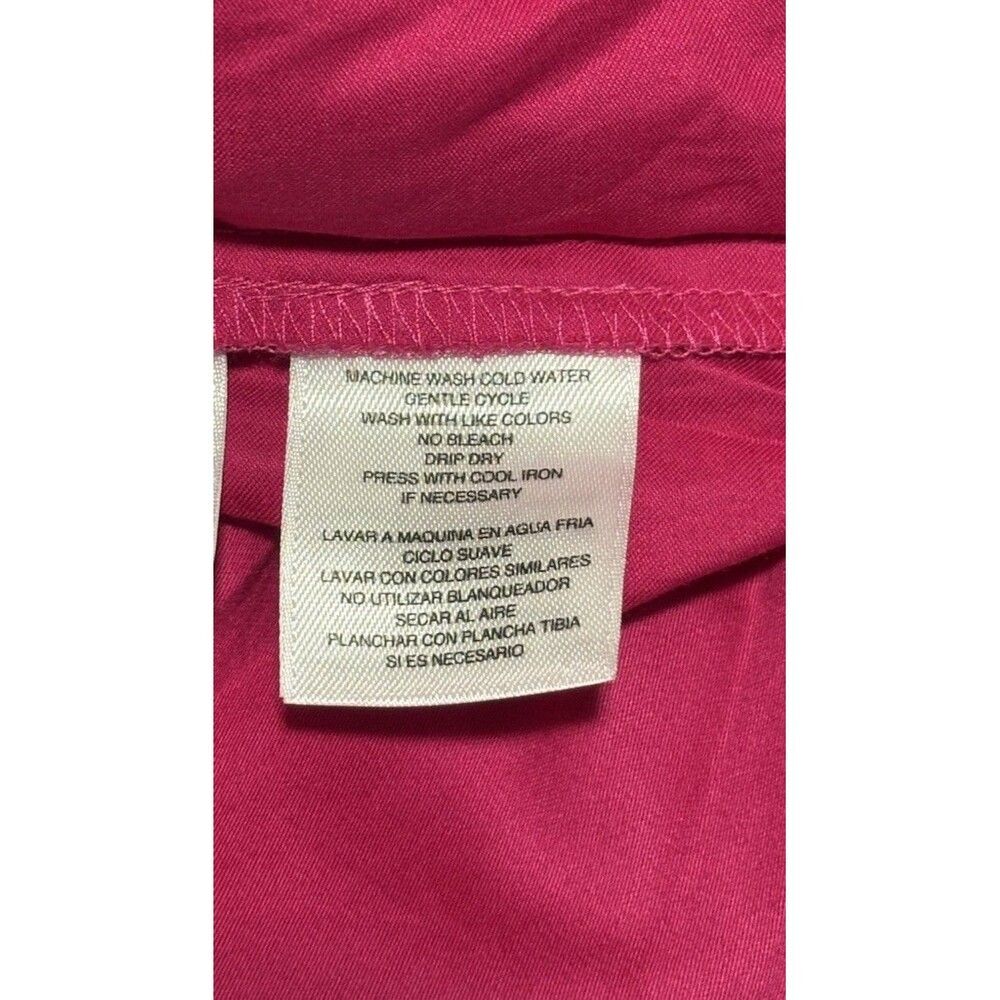 Jones New York Signature Fuchsia Cotton Belted Shirt Dress Size 16 NEW $139 - Picture 9 of 13